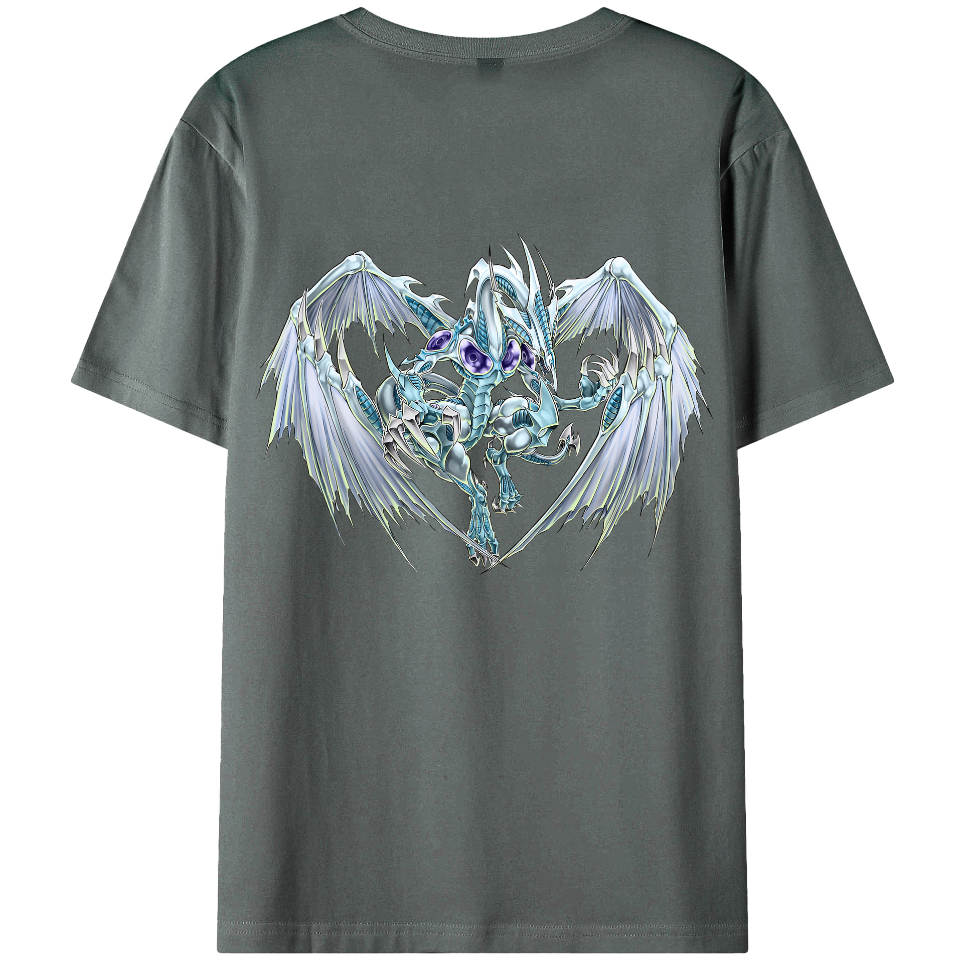 （画像用） 遊☆戯☆王 Yu-Gi-Oh! 綿100％ メンズ半袖Tシャツ（バックプリント） 通気性